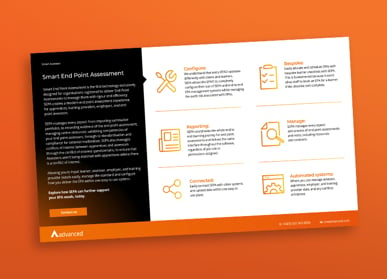 Document cover over orange background