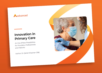 whitepaper cover with patient in face mask